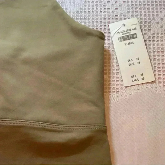 Abercrombie & fitch brown crop top with cut out XL - Picture 2 of 6